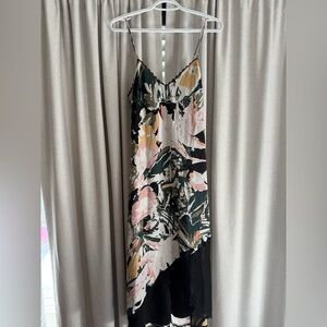 Club Monaco Multicolor Lace-Trim Dress